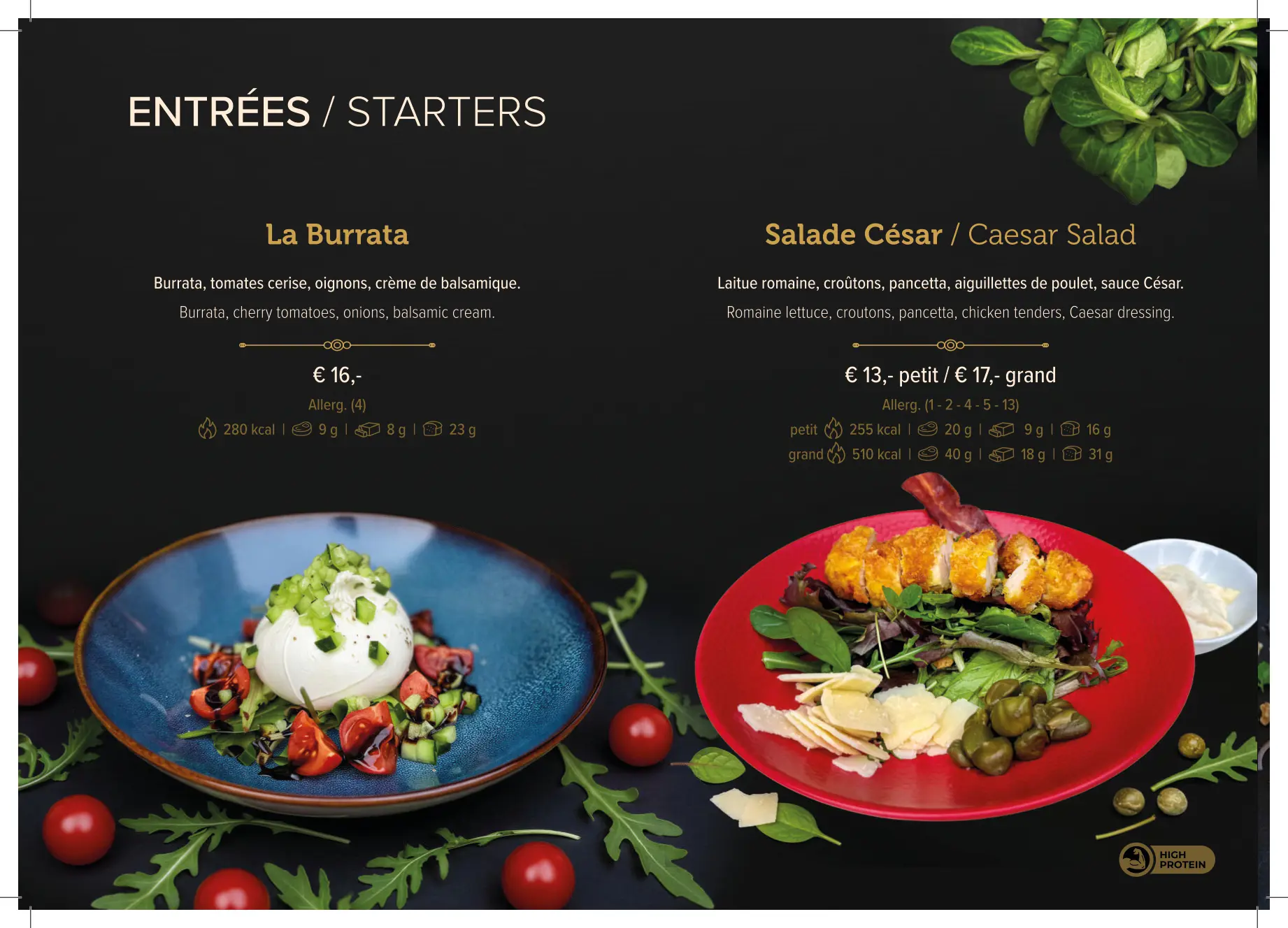 Gran Caffè menu page 2